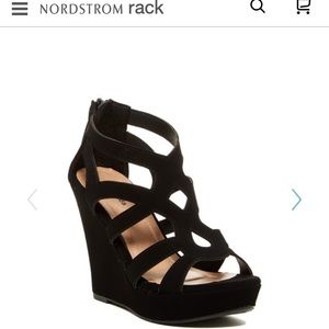 Top Moda platform wedges, size 6